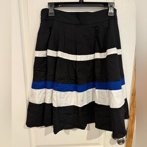 Amanda & Chelsea Black, White, and Blue skirt